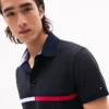 Broderte striper, normal passform, polo