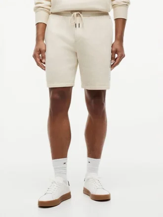Broderte Tommy-logo-sweatshorts