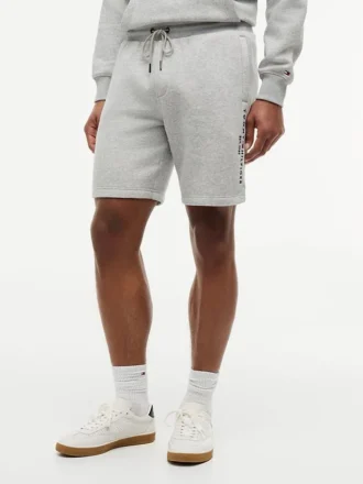 Broderte Tommy-logo-sweatshorts