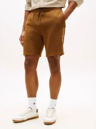 Broderte Tommy-logo-sweatshorts