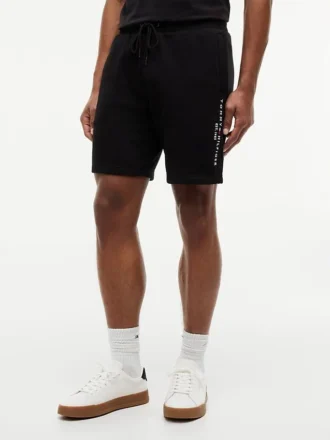 Broderte Tommy-logo-sweatshorts