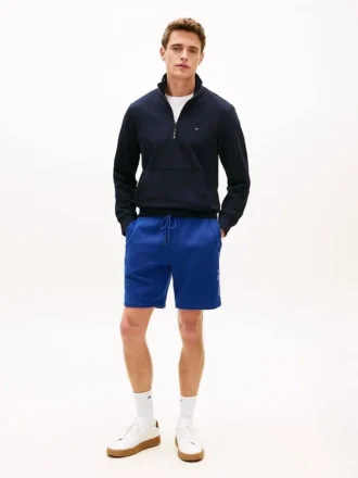 Broderte Tommy-logo-sweatshorts