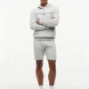 Broderte Tommy-logo-sweatshorts