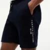 Broderte Tommy-logo-sweatshorts