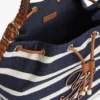 Bucketbag med monogram og bretonske striper Bucketbag med monogram og bretonske striper