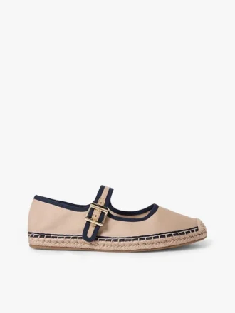 Canvas Mary Jane-espadrille