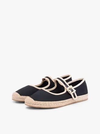 Canvas Mary Jane-espadrille