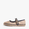 Canvas Mary Jane-espadrille
