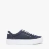 Canvas-sneakers med plateå