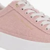 Canvas-sneakers med plateå