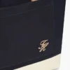Canvas-veske med fargeblokker
