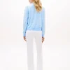 Cardigan med rund hals