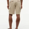 Cargo-shorts i stretch-twill med avslappet passform