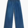 Chambray-bukser med vid benvidde for barn Chambray-bukser med vid benvidde for barn