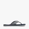 Chambray-lin-flip-flops