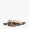 Chambray-lin-flip-flops