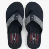 Chambray-lin-flip-flops