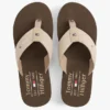 Chambray-lin-flip-flops