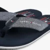 Chambray-lin-flip-flops