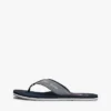Chambray-lin-flip-flops
