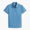 Chambray-skjorte med puffermmer