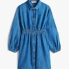 Chambray-skjortekjole for barn
