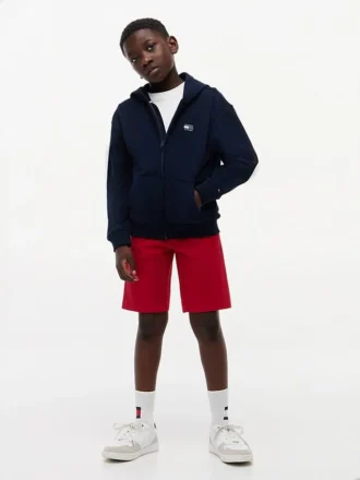 Chino-shorts med belte for barn