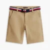 Chino-shorts med belte for barn