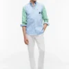 Classic Fit Mix Stripe Paper-Touch-skjorte