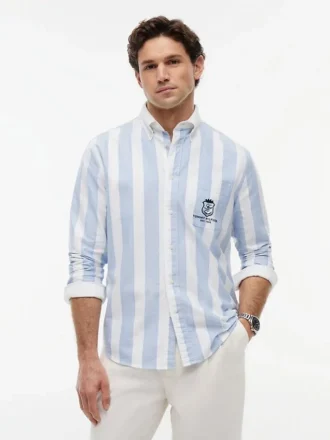 Classic Fit Monogram Crest Oxford-skjorte