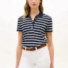 Classic Fit Striped Stretch Pique Polo