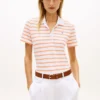 Classic Fit Striped Stretch Pique Polo