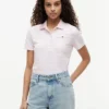 Classic Fit Striped Stretch Pique Polo