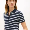Classic Fit Striped Stretch Pique Polo