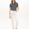 Classic Fit Striped Stretch Pique Polo