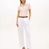 Classic Fit Striped Stretch Pique Polo