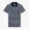 Classic Fit Striped Stretch Pique Polo