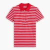 Classic Fit Striped Stretch Pique Polo
