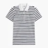 Classic Fit Striped Stretch Pique Polo