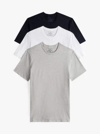 Cotton Classics Rundhalset undertrøye, 3-pak