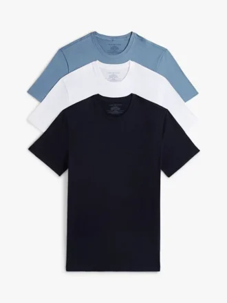 Cotton Classics Rundhalset undertrøye, 3-pak