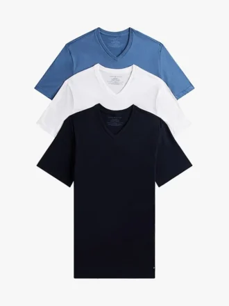 Cotton Classics V-hals undertrøye, 3-pak