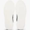 Court-sneaker i kornet skinn Court-sneaker i kornet skinn