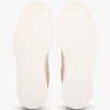 Court-sneaker i kornet skinn