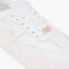 Court-sneaker i kornet skinn