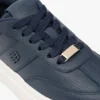 Court-sneaker i kornet skinn Court-sneaker i kornet skinn