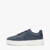 Court-sneaker i kornet skinn Court-sneaker i kornet skinn