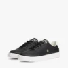 Court-sneaker i metallisk skinn