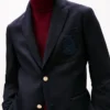 Crest Logo Wool Club Blazer