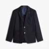 Crest Logo Wool Club Blazer